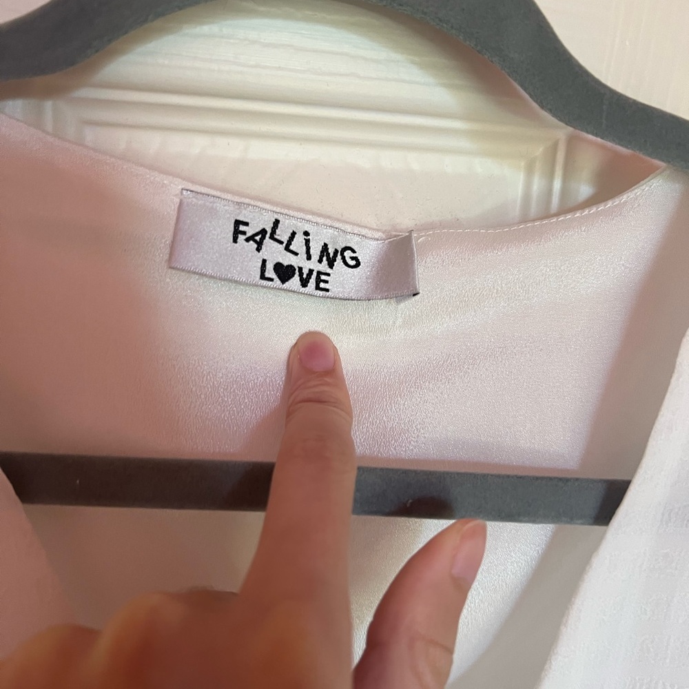 Falling Love White Ruffle Mini Dress - Picture 3 of 6